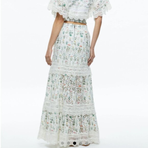 REISE EMBROIDERED TIERED MAXI SKIRT - Picture 3 of 4